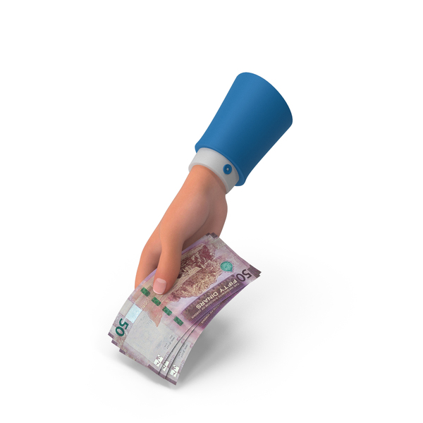 Currency: Giving Jordan 50 Dinars Money Bill Hand Hold PNG & PSD Images