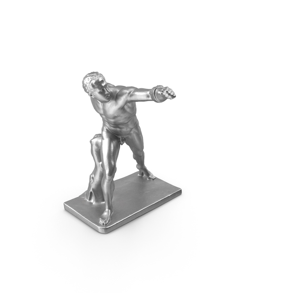 Gladiator Metal Statue PNG & PSD Images