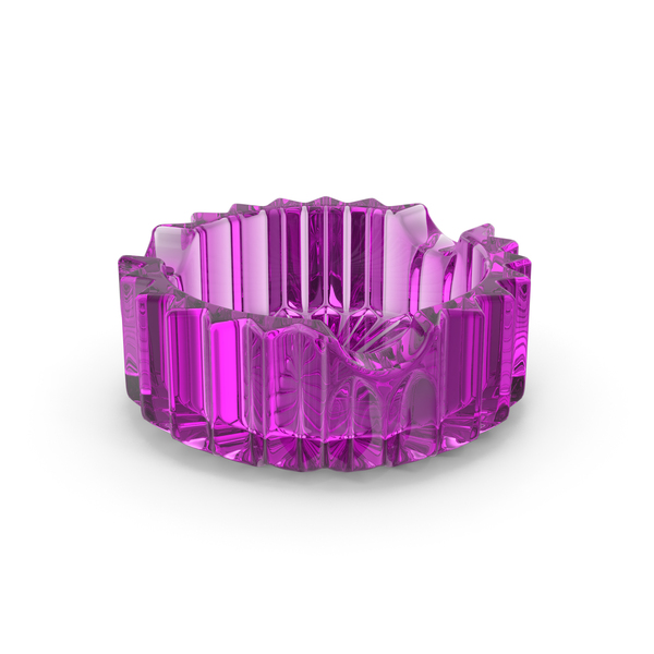 Glass Ashtray Purple PNG & PSD Images