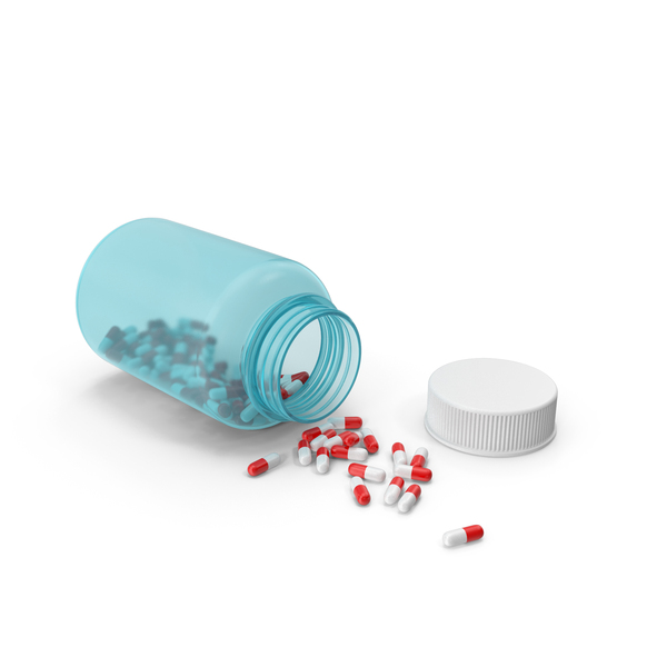 Medicine: Glass Bottle with Red and White Pills PNG & PSD Images Medicine: Glass Bottle with Red and White Pills PNG & PSD Images