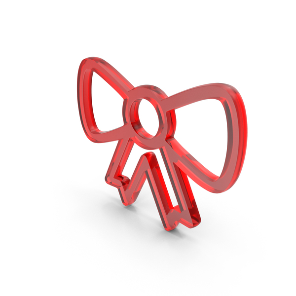 Symbols: Glass Bow Tie Outline Icon PNG & PSD Images