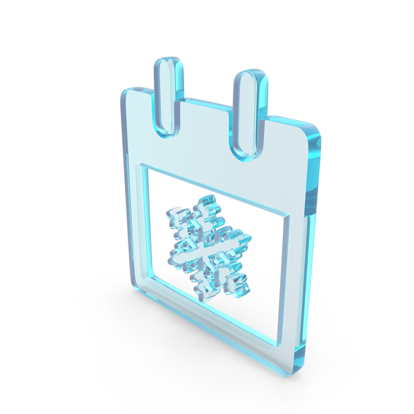 Symbols: Glass Calendar With Snowflake Icon PNG & PSD Images Symbols: Glass Calendar With Snowflake Icon PNG & PSD Images