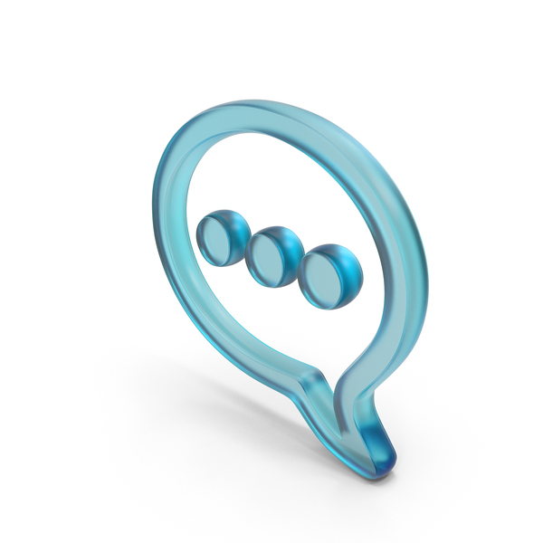 Symbols: Glass Chat Bubble With Three Dots Symbol PNG & PSD Images Symbols: Glass Chat Bubble With Three Dots Symbol PNG & PSD Images