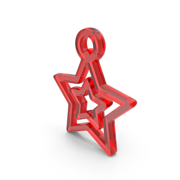 Symbols: Glass Christmas Decoration Star Icon PNG & PSD Images