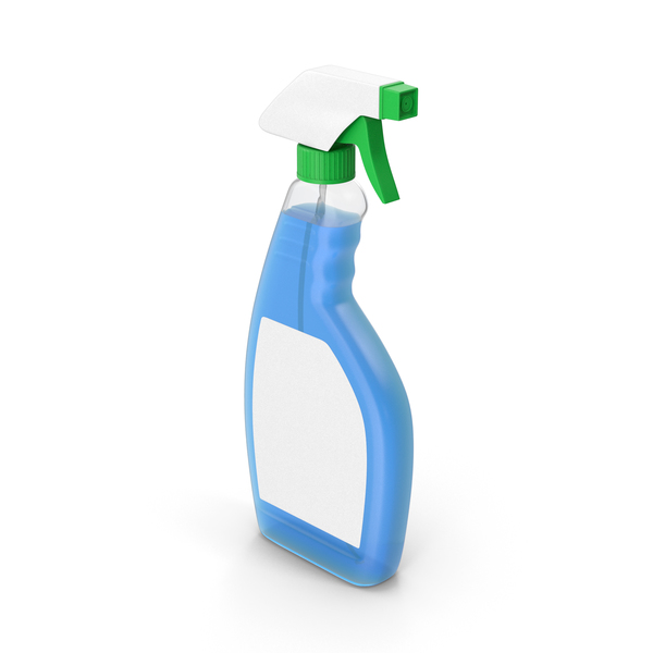 Spray Bottle: Glass Cleaner Green PNG & PSD Images