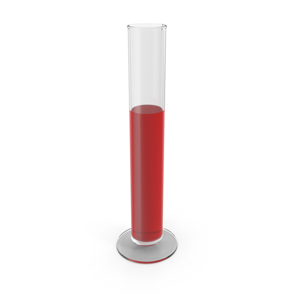 Graduated: Glass Cylinder With Liquid PNG & PSD Images