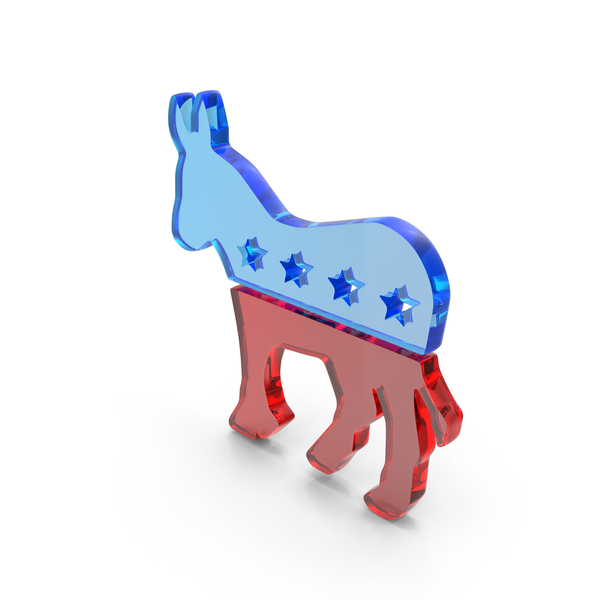 Glass Donkey American Political Democratic Republican Symbol PNG Images ...