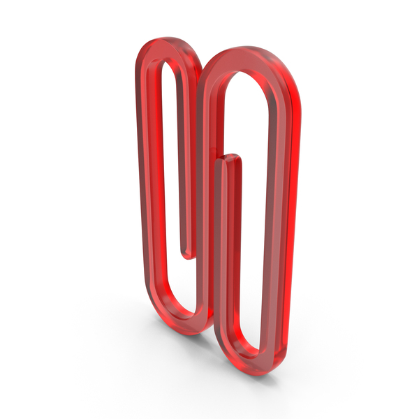 Symbols: Glass Double Paper Clip Icon PNG & PSD Images