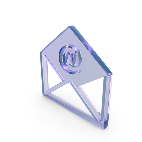 Symbols: Glass Email Icon PNG & PSD Images