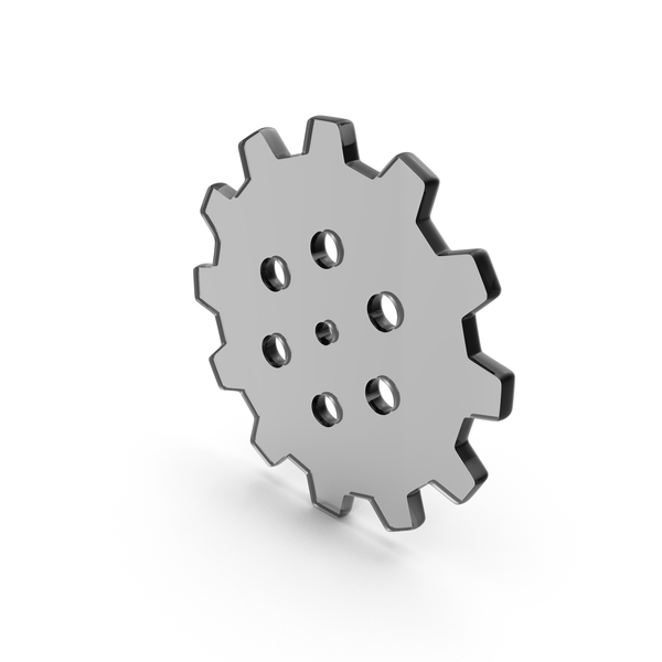 Symbols: Glass Gear Icon PNG & PSD Images