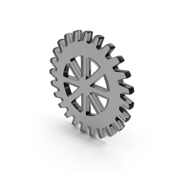 Symbols: Glass Gear Icon PNG & PSD Images