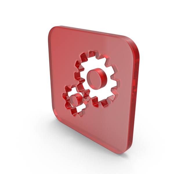 Symbols: Glass Gears Icon PNG & PSD Images