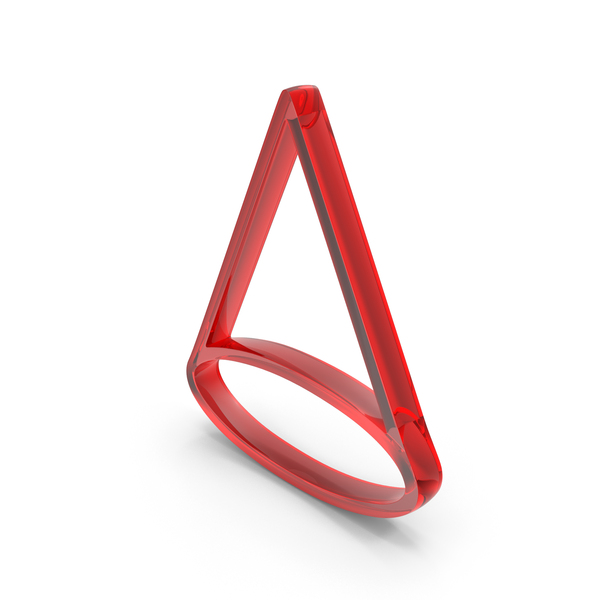 Symbols: Glass Geometry Cone Outline Icon PNG & PSD Images