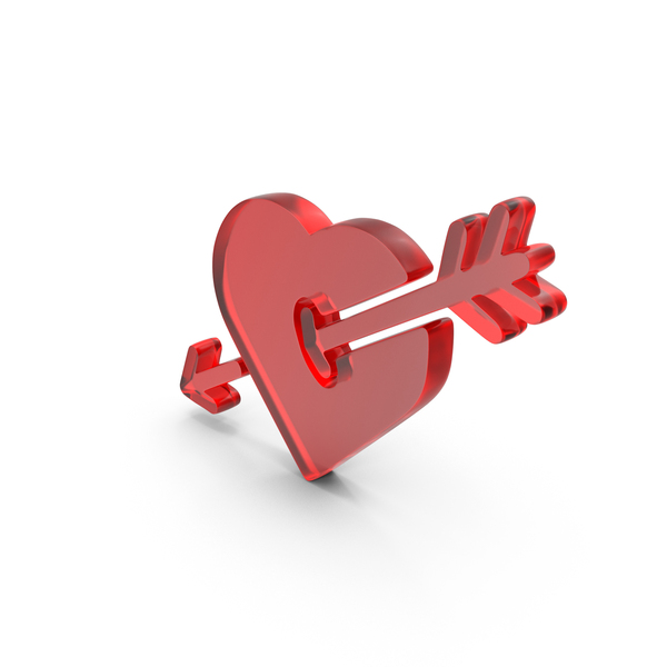 Symbols: Glass Heart With Arrow Icon PNG & PSD Images Symbols: Glass Heart With Arrow Icon PNG & PSD Images