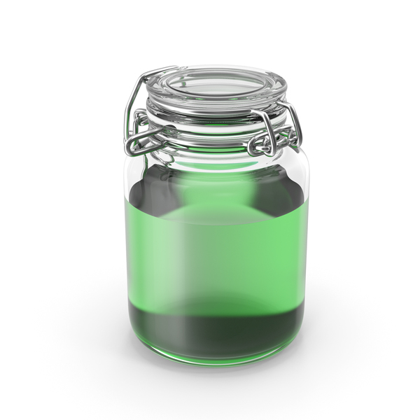 Glass Jar with Green Liquid PNG & PSD Images Glass Jar with Green Liquid PNG & PSD Images