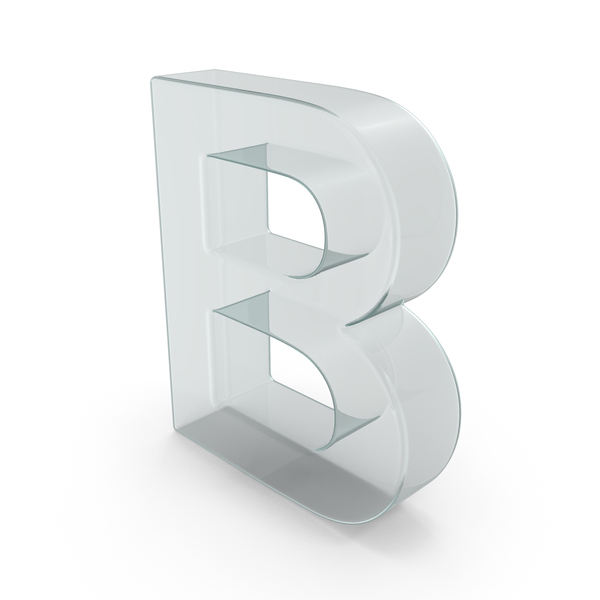 Language: Glass Letter B PNG & PSD Images