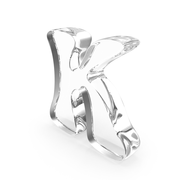 Roman Alphabet: Glass Letter K PNG & PSD Images Roman Alphabet: Glass Letter K PNG & PSD Images