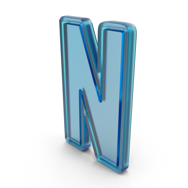 Language: Glass Letter N PNG & PSD Images