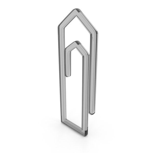 Symbols: Glass Paper Clip Icon PNG & PSD Images