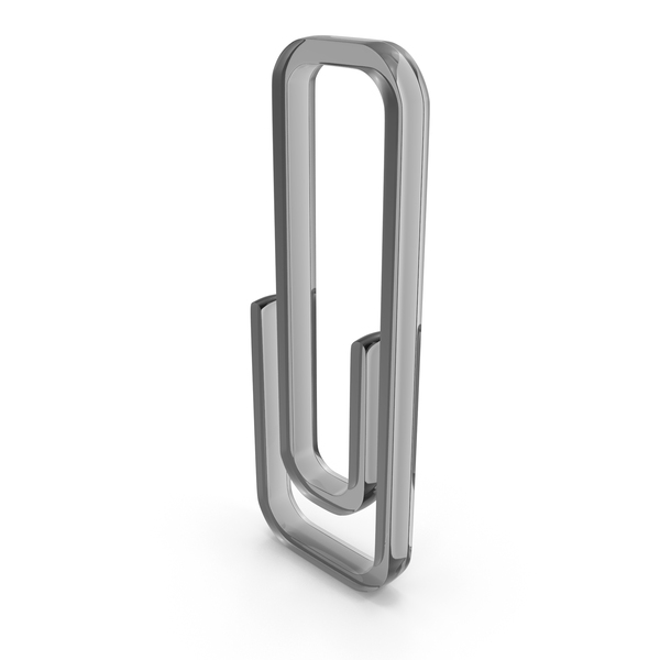 Symbols: Glass Paper Clip Outline Icon PNG & PSD Images
