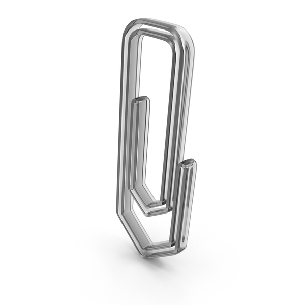 Symbols: Glass Paper Clip Outline Icon PNG & PSD Images
