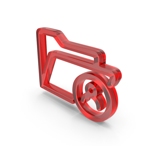 Symbols: Glass Personal Folder Icon PNG & PSD Images