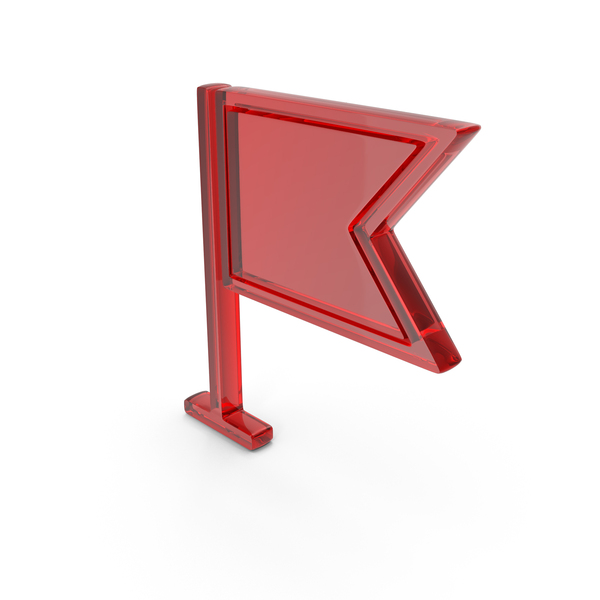 Symbols: Glass Pole And Flag Icon PNG & PSD Images