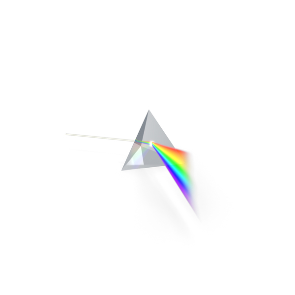 Science: Glass Pyramid Refraction of Light Spectrum PNG & PSD Images Science: Glass Pyramid Refraction of Light Spectrum PNG & PSD Images
