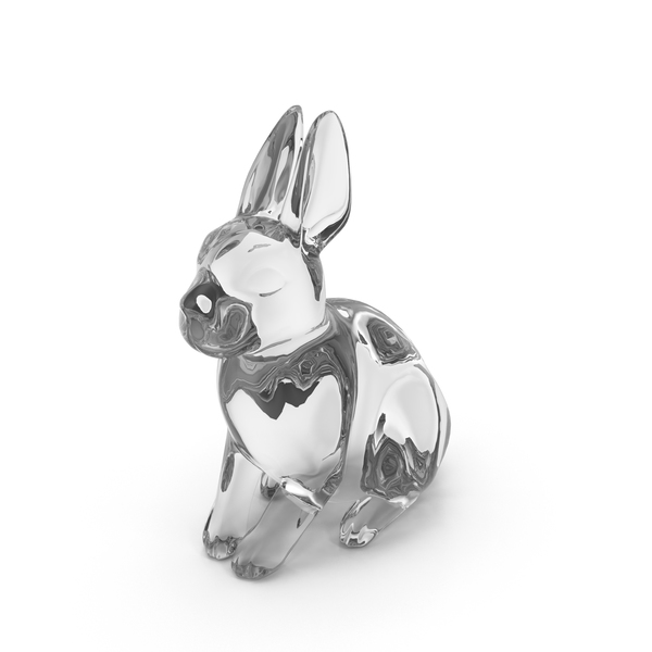 Glass Rabbit Figurine PNG & PSD Images Glass Rabbit Figurine PNG & PSD Images