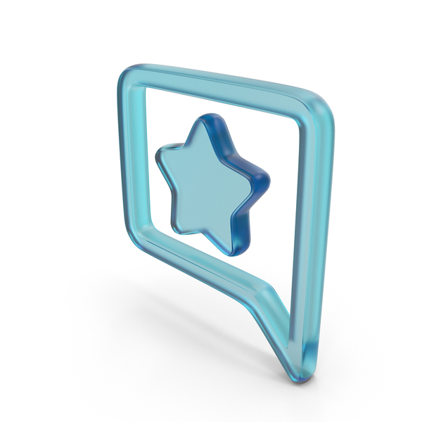 Symbols: Glass Review Chat Symbol PNG & PSD Images