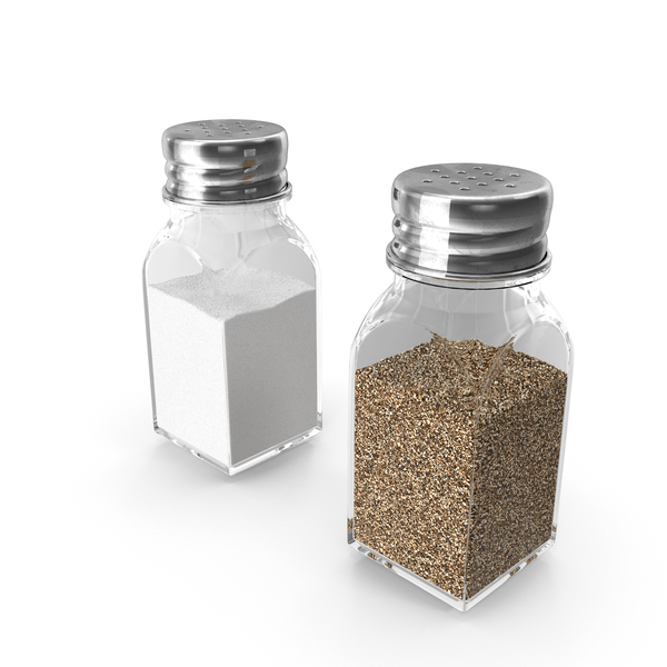Shaker: Glass Salt and Pepper Shakers Set PNG & PSD Images