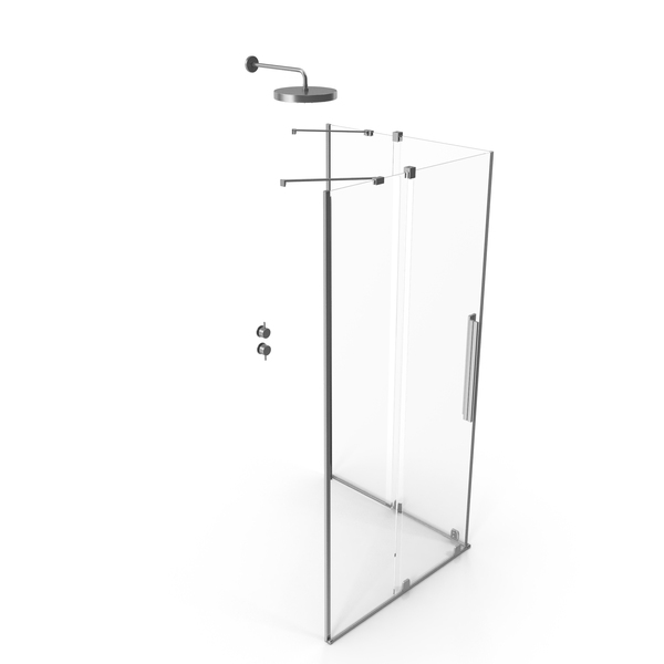 Glass Shower Enclosure Sliding Doors Silver PNG & PSD Images Glass Shower Enclosure Sliding Doors Silver PNG & PSD Images