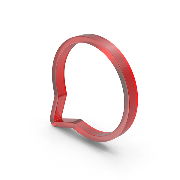 Symbols: Glass Speech Bubble Symbol PNG & PSD Images