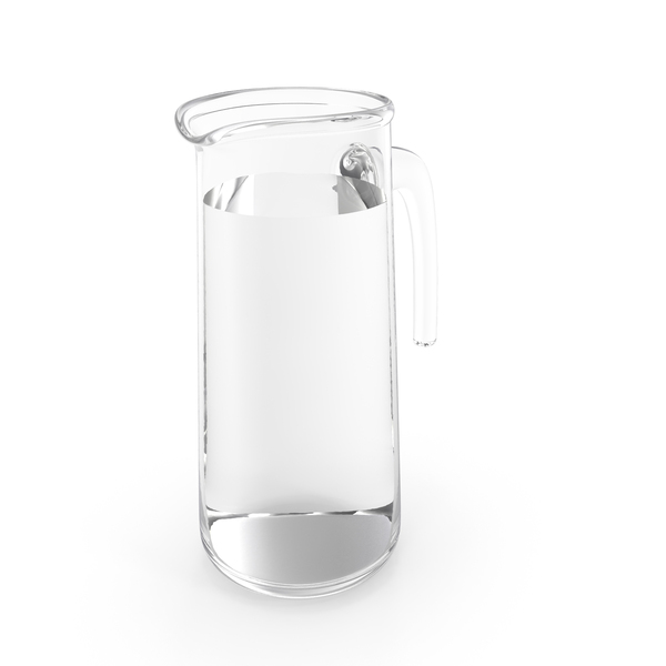 Growler: Glass Straight Jug With Water PNG & PSD Images