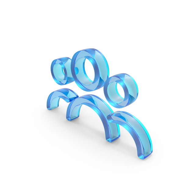 Symbols: Glass Three Persons Group Outline Icon PNG & PSD Images