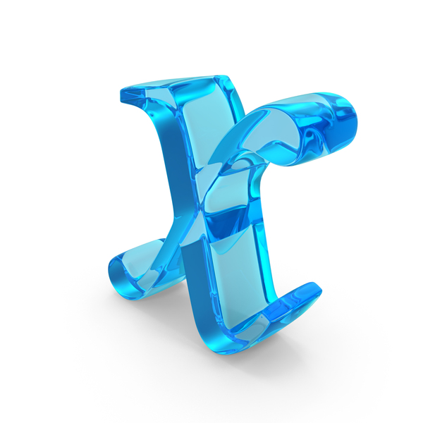 Language: Glass Times Roman Italic Small Alphabet X PNG & PSD Images