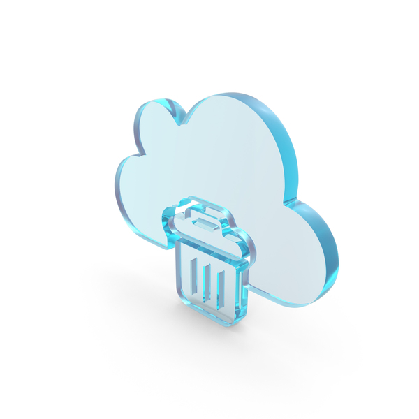 Symbols: Glass Trash Bin Cloud Icon PNG & PSD Images Symbols: Glass Trash Bin Cloud Icon PNG & PSD Images