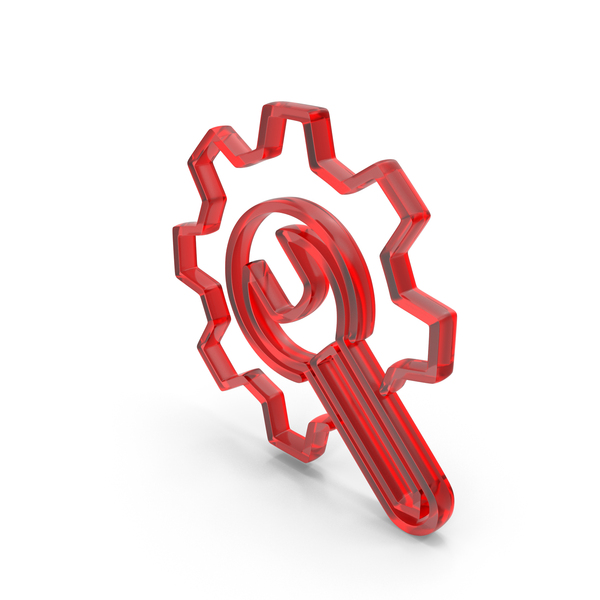 Symbols: Glass Wrench And Gear Icon PNG & PSD Images