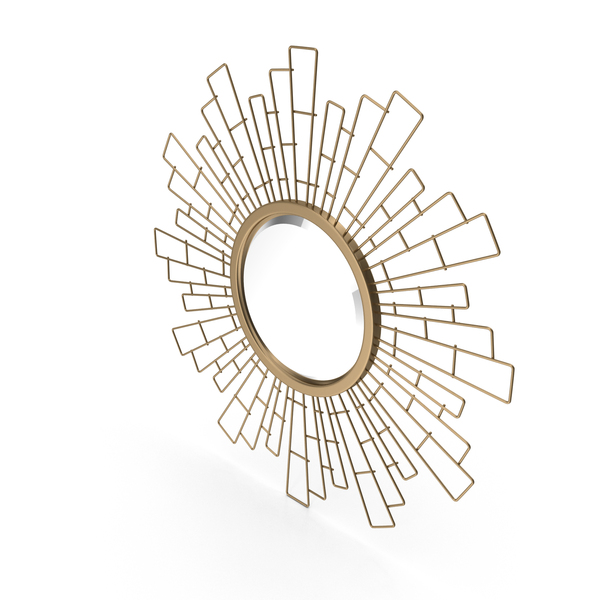 Glasser Metal Sunburst Wall Mirror PNG & PSD Images Glasser Metal Sunburst Wall Mirror PNG & PSD Images