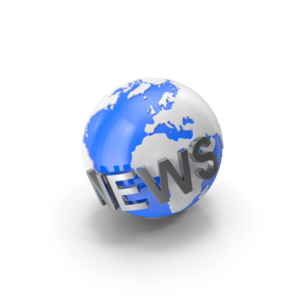 Globe With News Text PNG & PSD Images Globe With News Text PNG & PSD Images