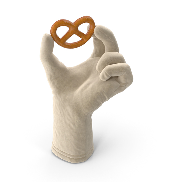 Gloves: Glove Holding a Mini Pretzel PNG & PSD Images Gloves: Glove Holding a Mini Pretzel PNG & PSD Images