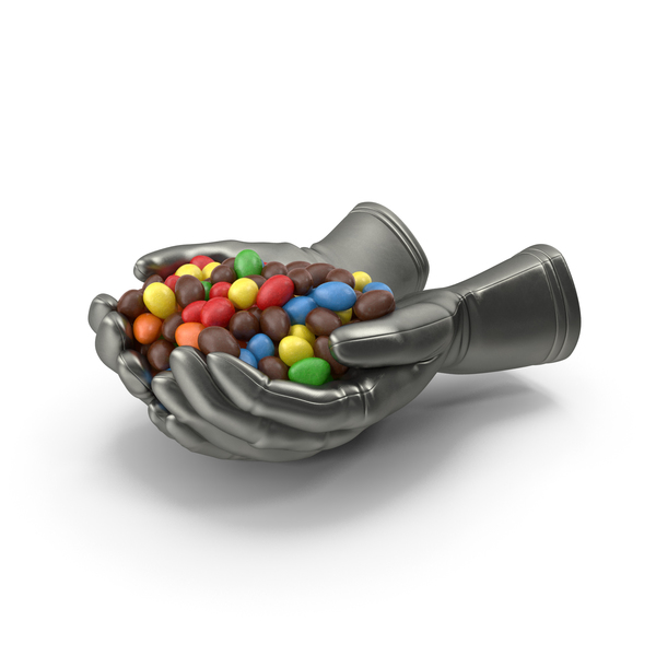 Gloves Handful with Peanut MNMs PNG & PSD Images Gloves Handful with Peanut MNMs PNG & PSD Images
