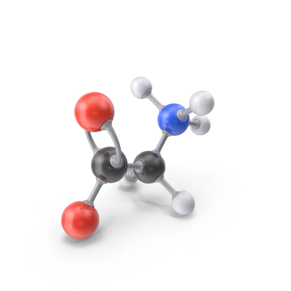 Glycine (Zwitterion) Molecule PNG & PSD Images