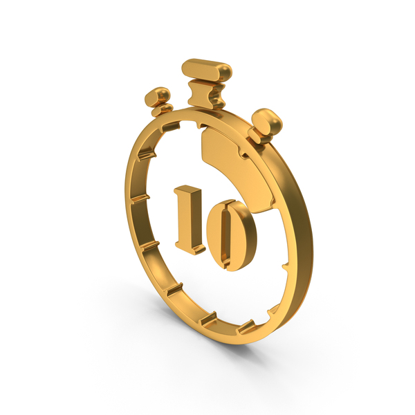 Symbols: Gold 10 Seconds Timer Stop Watch Symbol PNG & PSD Images Symbols: Gold 10 Seconds Timer Stop Watch Symbol PNG & PSD Images