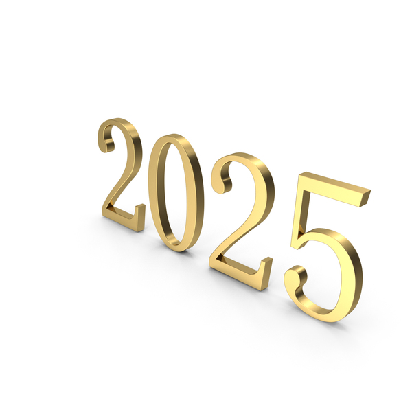 Gold 2025 Symbol PNG Images & PSDs for Download | PixelSquid - S12278971B