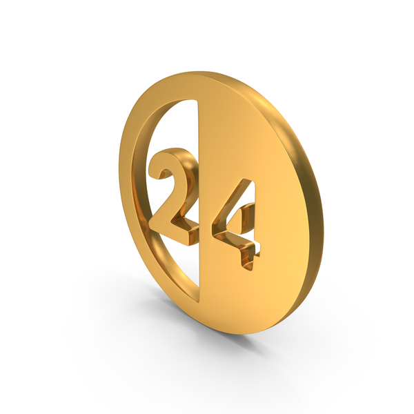 Gold 24 Hours Two Equal Parts Symbol PNG Images & PSDs for Download ...