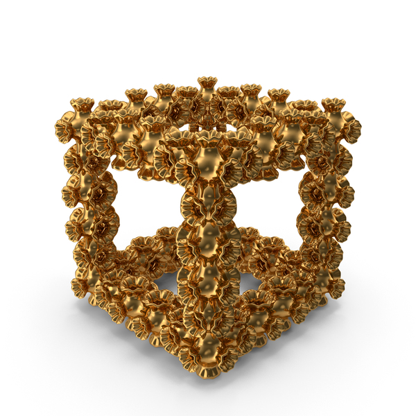 Symbols: Gold 3D Printed Decorative Cube PNG & PSD Images Symbols: Gold 3D Printed Decorative Cube PNG & PSD Images