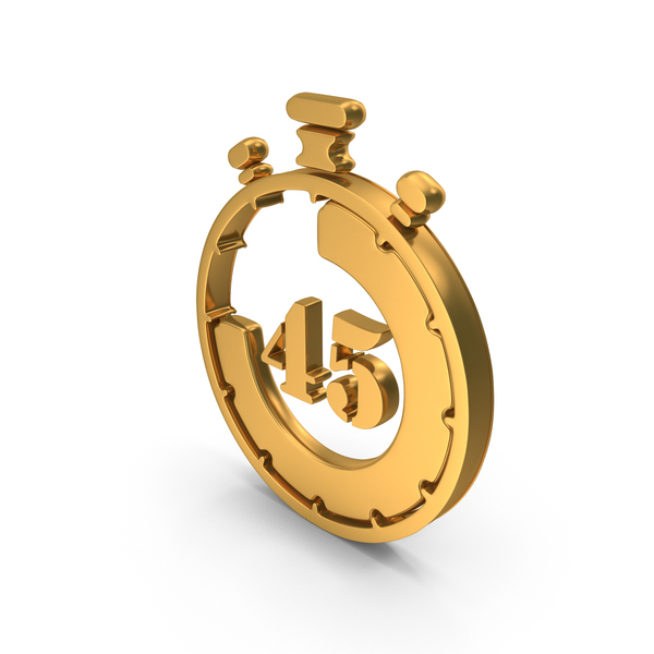 Symbols: Gold 45 Seconds Timer Stop Watch Symbol PNG & PSD Images Symbols: Gold 45 Seconds Timer Stop Watch Symbol PNG & PSD Images