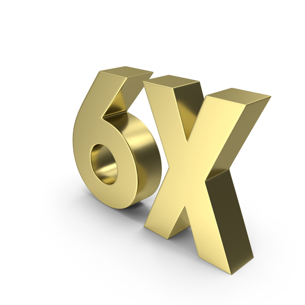 Symbols: Gold 6X Symbol PNG & PSD Images Symbols: Gold 6X Symbol PNG & PSD Images