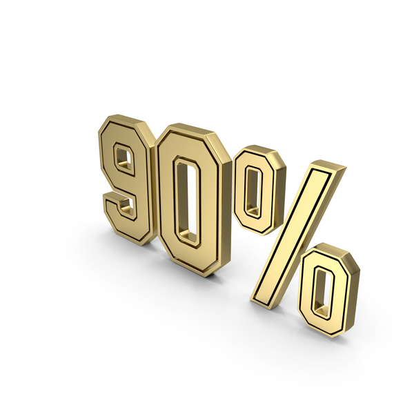 Symbols: Gold 90% Symbol PNG & PSD Images Symbols: Gold 90% Symbol PNG & PSD Images
